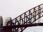Sailing into Sydney harbour